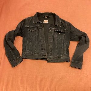 Levi’s Women’s ex BF trucker jacket black wash